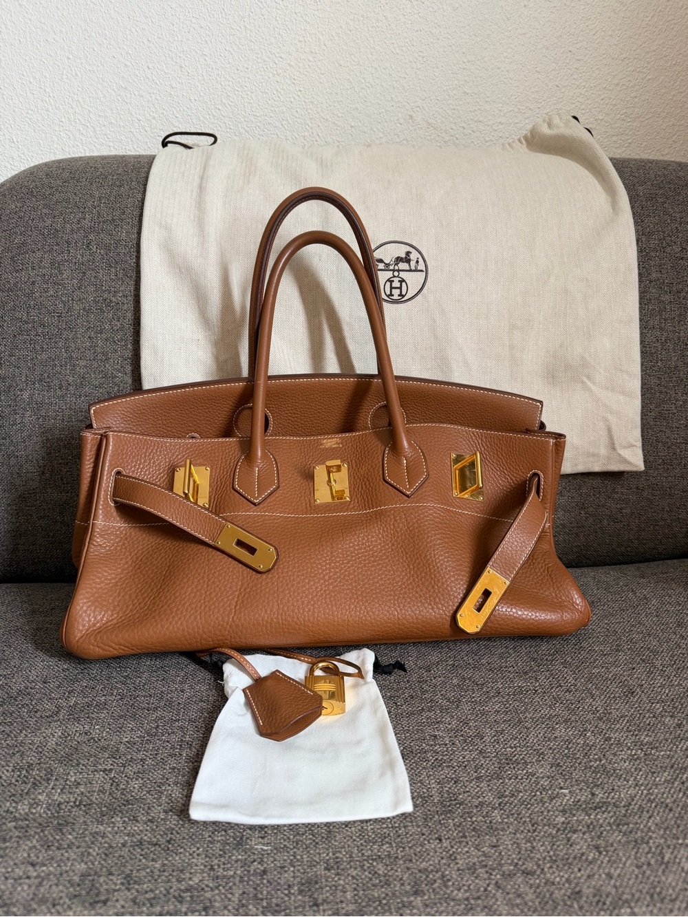 Hermes Birkin Shoulder with Gold Hardware